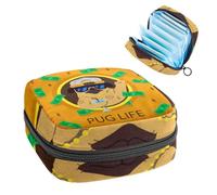 Borsa portaoggetti per tovaglioli igienici, tre giraffe bevono acqua di fiume tropicale all'aperto per il primo periodo borsa per ragazze e donne, sacchetto per coppette mestruali femminili borse per