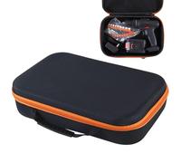 Borsa portaoggetti per trapano elettrico, resistente, con cerniera, custodia compatta per trapano elettrico con slot multipli, porta accessori per cacciavite portatile per casa, garage, officina