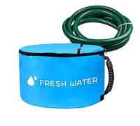 Borsa portaoggetti per tubi per camper, impermeabile, doppia chiusura a cerniera, per tubi 'acqua, borsa pieghevole portatile per riporre tubi 'acqua nera, Blu, Refer to description