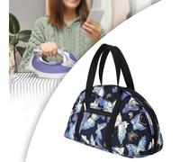 Borsa portaoggetti per uncinetto Borsa portaoggetti per ferro Modello di rosa