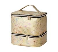 Borsa portaoggetti per unghie, organizer per unghie, 30 bottiglie, borsa per lo smaltimento, organizer per unghie, organizer in spugna, organizer per borse, manico stabile per smalto, gold, vedi