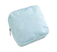Borsa portaoggetti piccola multiuso in tessuto a, ideale per tamponi e prodotti per la cura della pelle, borsa per cosmetici quadrata in garza a