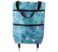 Borsa Portaoggetti Pieghevole Della Spesa Grande Con Ruote Carrello