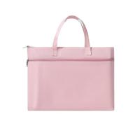 Borsa portaoggetti portatile con cerniera in tessuto Oxford impermeabile for opere d'arte, grande capacità, impermeabile, for studenti e aziende.(Pink)