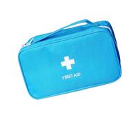 Borsa portaoggetti portatile con manico, multiuso, per il primo soccorso, organizzata per auto, officina, sport, attività avventura, spazio vuoto, Blu, Bellezza di massa
