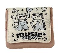 Borsa portaoggetti portatile per assorbenti e cosmetici, compatta, per viaggi o uso quotidiano, Concerto per gatti
