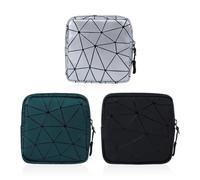 Borsa Portaoggetti Quadrata Da 3 Pezzi, Borsa Portaoggetti Per Assorbenti Igienici, Borsa Portaoggetti Impermeabile, Borsa Portaoggetti Portatile, Mini Borsa Portaoggetti