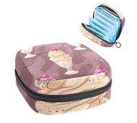 Borsa portaoggetti senza cuciture per gelati e assorbenti, grande tasca mestruale con cerniera, borsa per assorbenti mestruali, per ragazze e donne