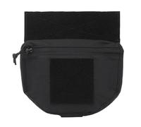 Borsa Portaoggetti Tattica FC Drop, Multifunzionale, per Il Trasporto Sub-addominale, con Gancio e Passante, per Estensione Toracica Del Gilet CS da Caccia Airsoft(Black)