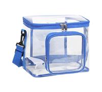 Borsa portaoggetti trasparente Portapranzo trasparente con cerniera in PVC