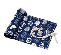 Borsa portapenne 72 fori Tela Roll Up Pencil Bag Organizer Kawaii Cartoon Cat Pencil Case Large-Capacity Brush Bag Penne Storage Box School Supplies Cancelleria Astuccio per matite(Blue,48 Holes)