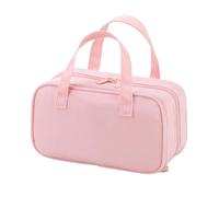 Borsa Portapenne Pochette Organizer Porta Cancelleria Multiscomparti | Borsa Portapenne Da Cancelleria Per Scuola Università Aula Studio Biblioteca Ufficio Casa Viaggio E Prodotti Cosmetici Rosa