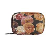 Borsa portapillole con scomparti staccabili, con motivo floreale e anime, per cioccolato, medicine, con scomparti rimovibili, comodo organizer per pillole