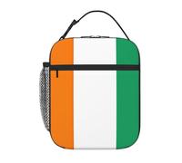 Borsa portapranzo con stampa bandiera della Costa d'Avorio, per ufficio, lavoro, picnic, borsa termica per il pranzo, riutilizzabile, per adulti