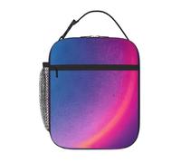 Borsa portapranzo con stampa geometrica astratta per ufficio, lavoro, picnic, borsa per il pranzo isolata riutilizzabile per adulti