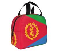 Borsa portapranzo multifunzione con bandiera eritrea, design elegante e grande capacità, per lavoro, scuola e attività all'aperto