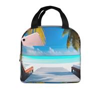 Borsa portapranzo riutilizzabile per uomini e donne alle Maldive, piccola scatola termica per il pranzo