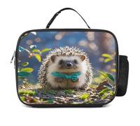 Borsa portapranzo staccabile, con adorabile riccio stampato, grande borsa per il pranzo, riutilizzabile, per adulti