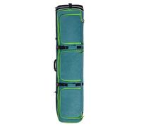 Borsa Portasci con Ruote, Borsa Porta Snowboard Imbottita E Impermeabile con Ruote per Viaggi Aerei, Adatta A Sci E Scarponi, Estensibile 175-190 cm,Verde