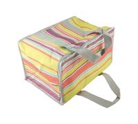 Borsa portatile da picnic con scomparto isolato doppie cinghie e design a quadri in tessuto Oxford per eventi all'aperto e gite di un giorno (colorata)