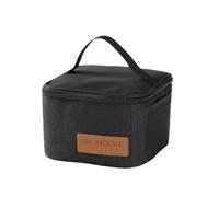 Borsa portatile delle spezie, organizzatore di spezie da campeggio, condimento multi Spice Storage Co Bag Travel Organizer, 1 borsa nera