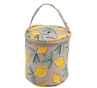 Borsa portatile e leggera per riporre i filati a maglia, facile da trasportare ovunque (giallo limone)