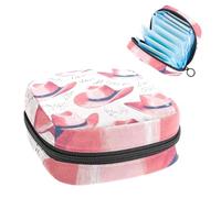 Borsa portatile per assorbenti igienici, borsa per coppette mestruali femminili per ragazze adolescenti, kit per primo ciclo mestruale, tema cowboy western e wild west