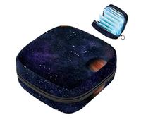Borsa portatile per assorbenti igienici, borsa per coppette mestruali femminili per ragazze adolescenti, kit per primo ciclo mestruale, pianeta universo