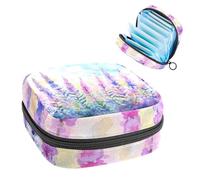 Borsa portatile per assorbenti igienici, per coppette mestruali, per ragazze adolescenti, kit per primo ciclo mestruale, lavanda ed erbe selvatiche