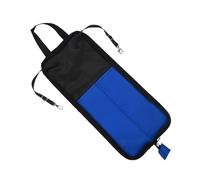 Borsa portatile per bacchette, piccola custodia per bacchette, borsa porta bacchette sospesa con ganci interni per set di batteria (Blu)