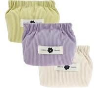 Borsa portatile per cosmetici, in velluto a coste, adatta per portafoglio e uso quotidiano, 3 pezzi, 3 pezzi-A., Classico