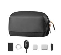 Borsa portatile per gadget - Custodia da viaggio per elettronica con apertura a 180 gradi, borsa per gestione dei cavi, borsa per riporre oggetti tecnologici, porta batterie, per uso