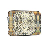 Borsa portatile per laptop da 17", con stampa di mappa del tesoro con labirinto, tasca interna antiurto per laptop, per lavoro, viaggi, scuola, ufficio