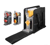 Borsa portatile per macchina per granite, 46 x 46 x 18 cm, organizer da viaggio per bevande all'aperto, nero