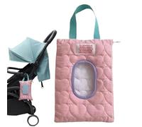 Borsa portatile per pannolini, dispenser da viaggio a doppio strato, in tessuto trapuntato, facile accesso, organizer durevole per riporre oggetti, accessorio per pendolarismo