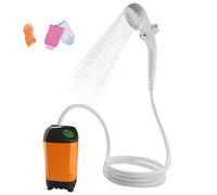 Borsa portatile per pompa da doccia da campeggio con testa | Kit di balneazione elettrico portatile staccabile della spiaggia del soffione della doccia per il viaggio di pulizia
