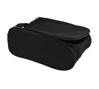 Borsa portatile per scarpe da golf, impermeabile, antipolvere, borsa per scarpe da golf, da viaggio, pieghevole, per scarpe da golf, palestra, 14 x 34 x 23 cm, Nero