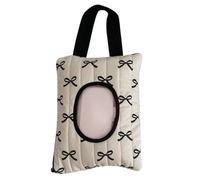 Borsa portatile portatile facile da trasportare per ufficio bagno (fiocco bianco nero)