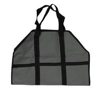 Borsa portatore di legna portatile grande sacchetto di legno pesante manici di riscaldamento a casa barbecue in campeggio (D)