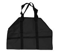 Borsa portatore di legna portatile grande sacchetto di legno pesante manici di riscaldamento a casa barbecue in campeggio (B)