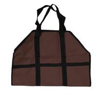 Borsa portatore di legna portatile grande sacchetto di legno pesante manici di riscaldamento a casa barbecue in campeggio (UN)