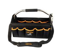 BORSA PORTAUTENSILI APERTA CON MANICO IN ACCIAIO 42CM TOLSEN