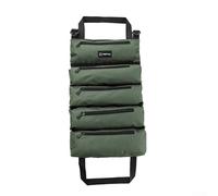 Borsa portautensili arrotolabile da viaggio con scomparti spaziosi, ideale per tutte le tue esigenze (verde)