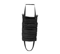 Borsa portautensili arrotolabile, multiuso, organizer per chiavi, piccola borsa per attrezzi da appendere con cerniera (nero)