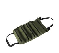 Borsa portautensili arrotolabile multiuso, rotolo for chiavi inglesi, secchio portautensili in tela, kit di pronto soccorso for auto, custodia portaoggetti for rotolo di carta(Green)