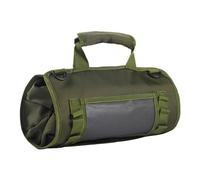 Borsa portautensili arrotolabile per elettricista, tessuto leggero e scomparti regolabili per riparazioni in officina, borsa portatile per elettricisti, con cintura regolabile