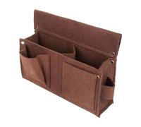 Borsa Portautensili Borsa per Telaio Borsa per Attrezzi per Unghie Multitasche Durevole Custodia per Cintura Portautensili, Marrone 26x19x8 cm