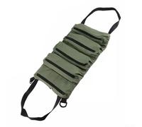 Borsa portautensili compatta e facile da trasportare con 5 tasche per tutti i tipi di attrezzi (verde militare)
