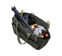 Borsa portautensili da campeggio, multifunzione, in tela cerata impermeabile, portatile, per riporre attrezzi da giardino, legna da ardere, attrezzatura da campeggio all'aperto per picnic