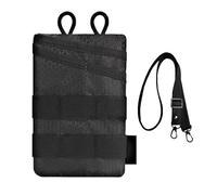 Borsa Portautensili Edc Leggera per Esterni, Mini Marsupio Pieghevole Edc, Borsa Portaoggetti Resistente All'Usura, Organizer per Campeggio, Escursionismo Sport(Black)
